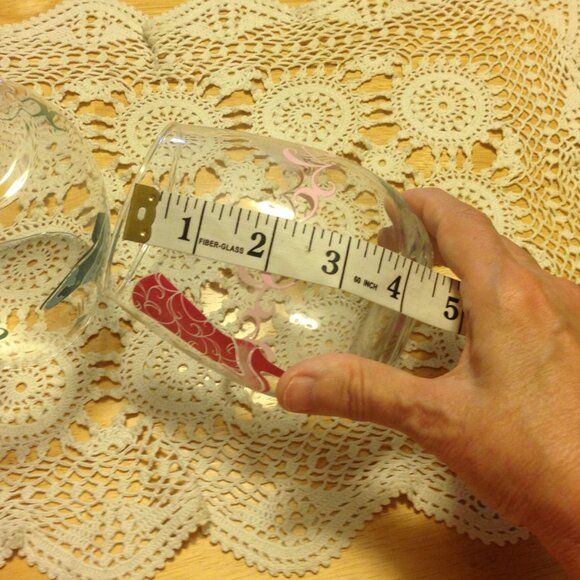 Cowboy Wedding Glasses, His and Hers weighted wine glasses - Picture 2 of 5